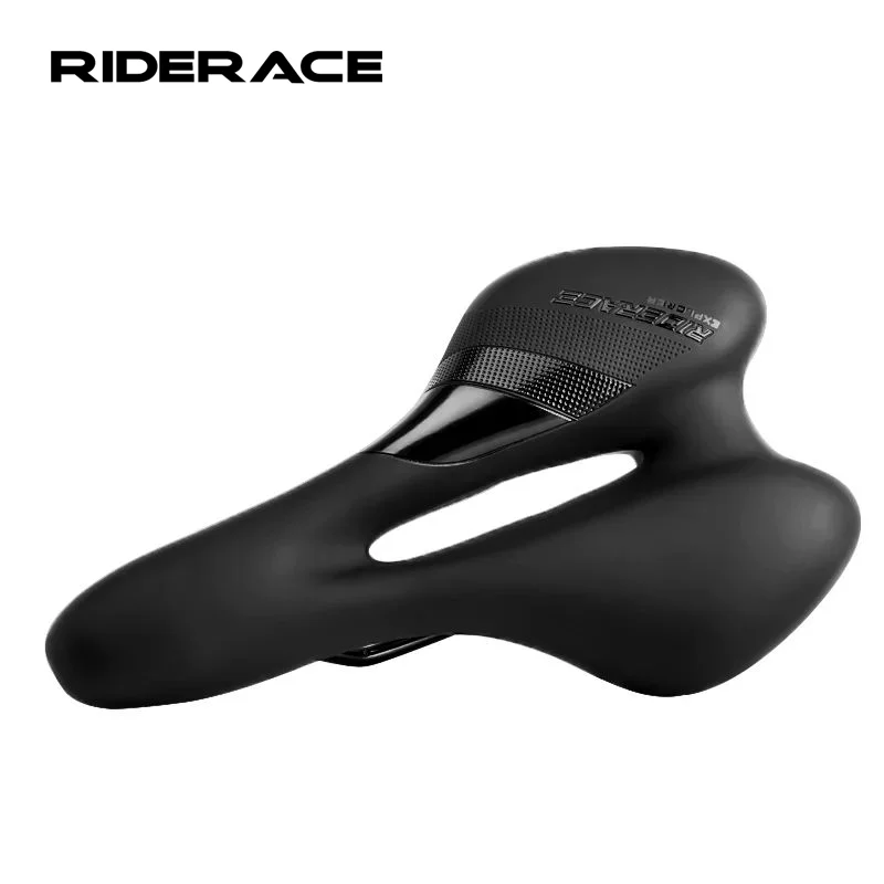 RIDERACE Mountain Road Bike Sattel Hohl MTB Sitz Für Männer Frauen PU Leder Schwamm Komfortable Weiche Stoßfest Radfahren Kissen