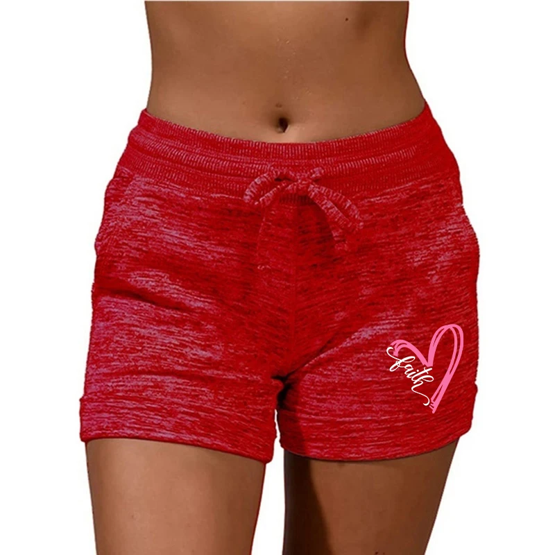 Summer Womens Bottoming Quick-drying Shorts Yoga Pants Casual Sports High Waist Drawstring Stretch Shorts Fitness Shorts