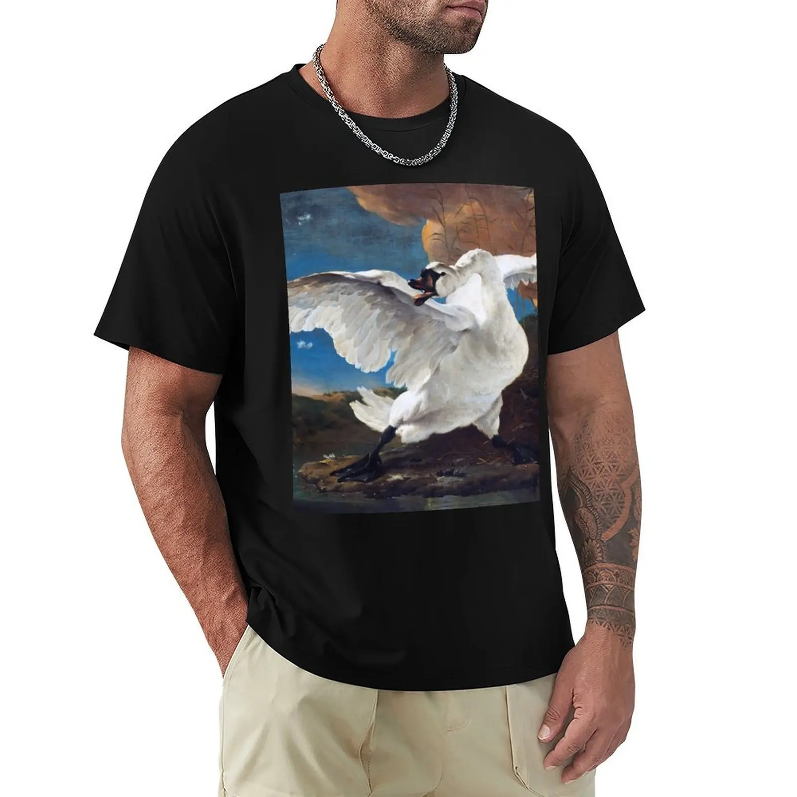 The Threatened Swan T-Shirt Big and Tall Crew Neck Tee