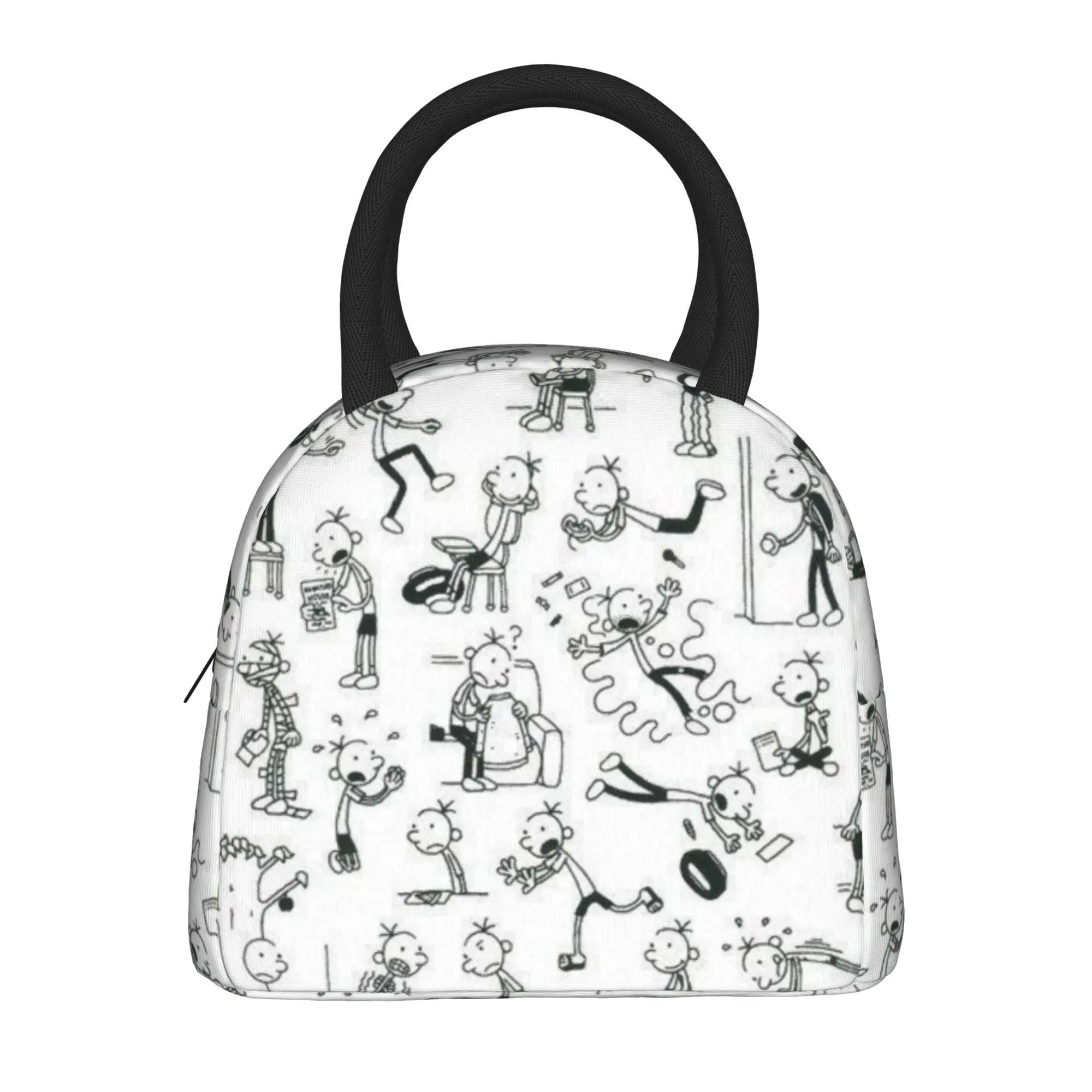 Insulated Lunch Bag Diary Of A Wimpy Product  Food Box Fashion Cooler Thermal Bento Box For Picnic