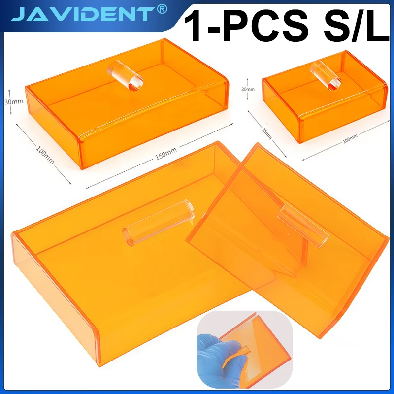 1Pc Dental Resin Shading Box Plastic Shade Storage Case Acrylic  Light-Proof Aesthetic Protective Cover Dentistry Organizer Box