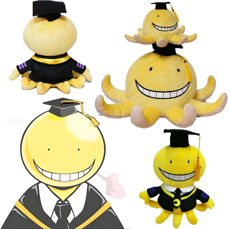 

30 см плюшевые игрушки-осьминоги Korosensei Koro Sensei, плюшевые куклы для учителей, мультяшные животные, убийство, классная мягкая подушка, подарок