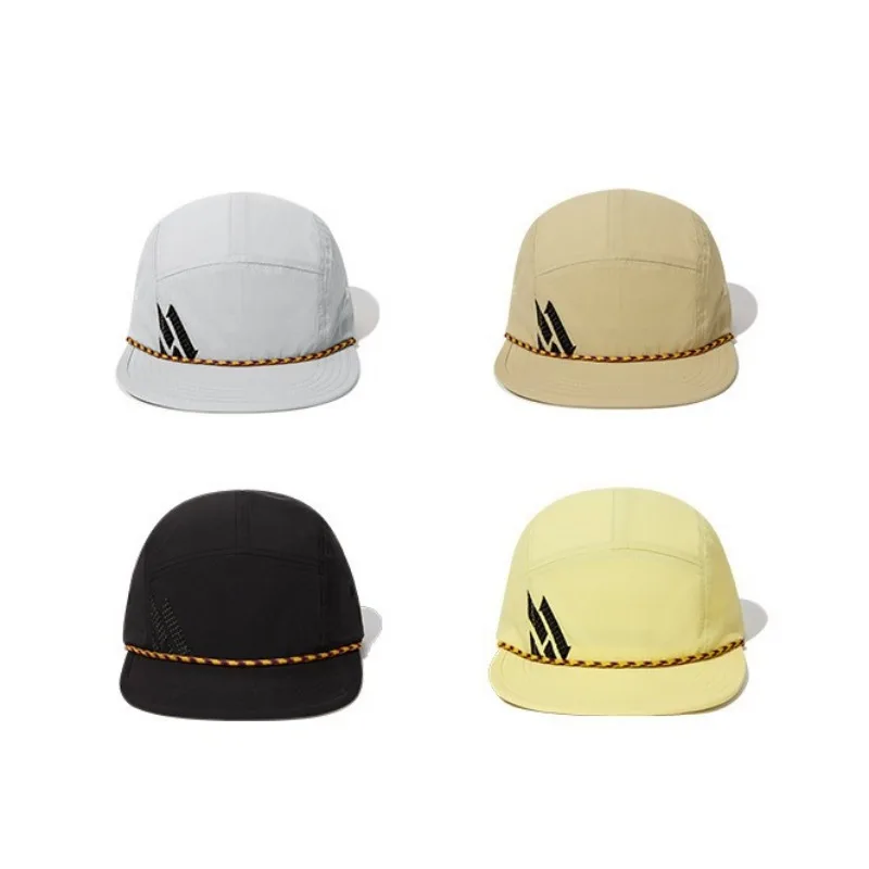 

Korean Niche Design Rope Decoration Flat-brimmed Quick-drying Hat Men's and Women's Fashion Personalized Sunshade Baseball Cap