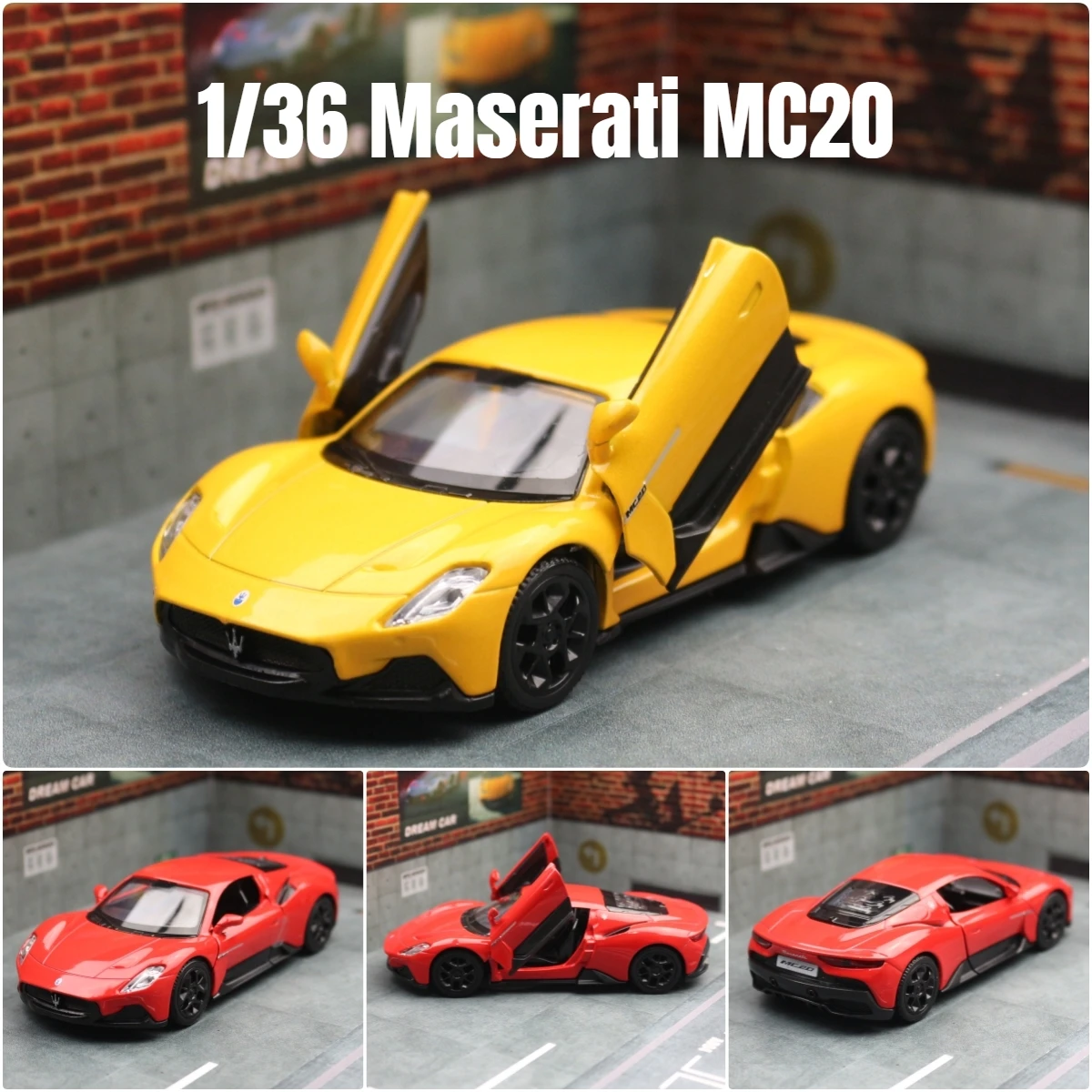 1/36 Maserati Mc20 Super Sport Speelgoed Auto Model Voor Kinderen Rmz Stad 5 "Diecast Miniatuur Pull Back Collectie Cadeau Voor Kid Jongens