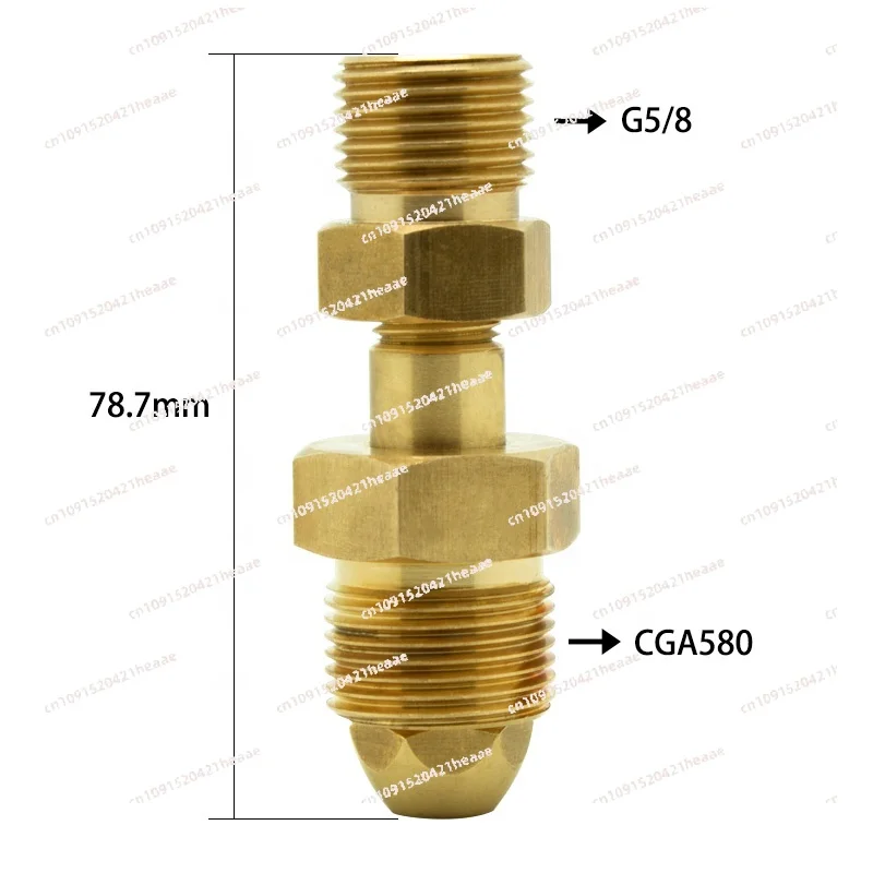 Suitable for   Converts Co2 Regulator to Nitrogen Tank Adapter Draft Beer Kegerator Converter A 540