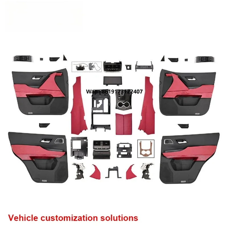 Professional LC200 to LC300 Interior Conversion Kit for RHD Vehicles Complete Dashboard Center Console AC Control Panel Assembly