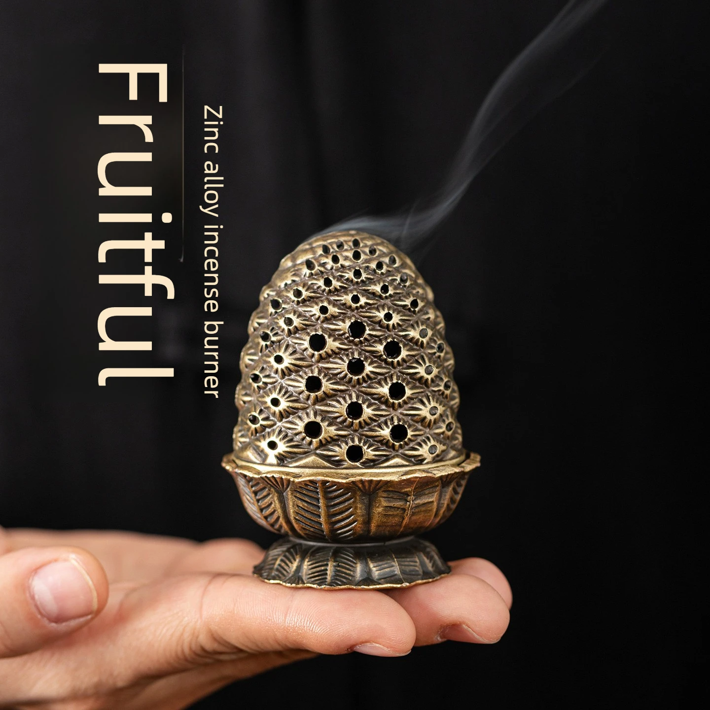 Creative pine cone plate incense burner for home indoor aromatherapy burner sandalwood incense incense holder incense holder
