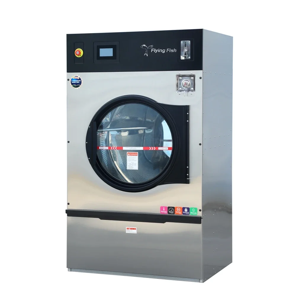 High Quality Stainless Steel 35KG Sustainable Industrial Automatic Dryer Clothes Drying Machine