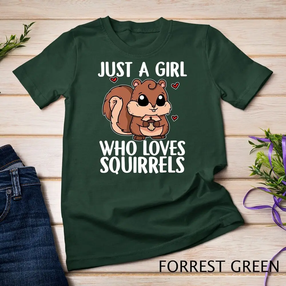 Just A Girl Who Loves Squirrels Cute Squirrel Costume Unisex T-shirt