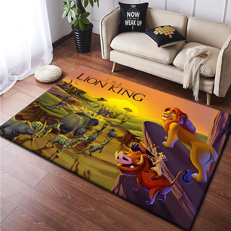 Cute The Lion King Carpet for Living Room Kids Bedroom Sofa Doormat Kitchen Home Decor Winnie the Pooh dresser  bedroom decor