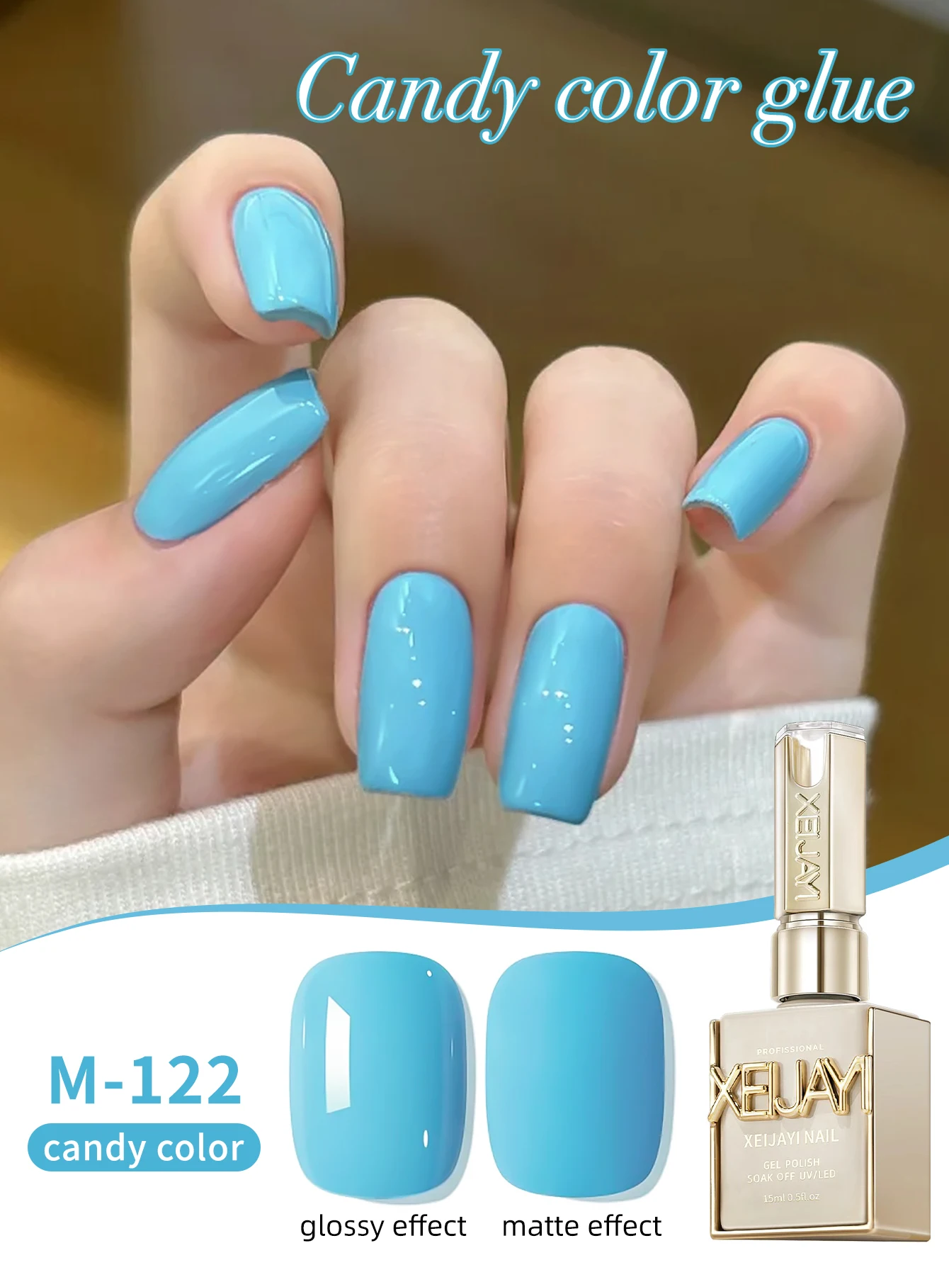 1 قطعة 15 مللي السماء الزرقاء جيل للأظافر شبه دائم مسمار الفن تمرغ الأشعة فوق البنفسجية LED صالون الأظافر لتقوم بها بنفسك صالون الأظافر هلام #2