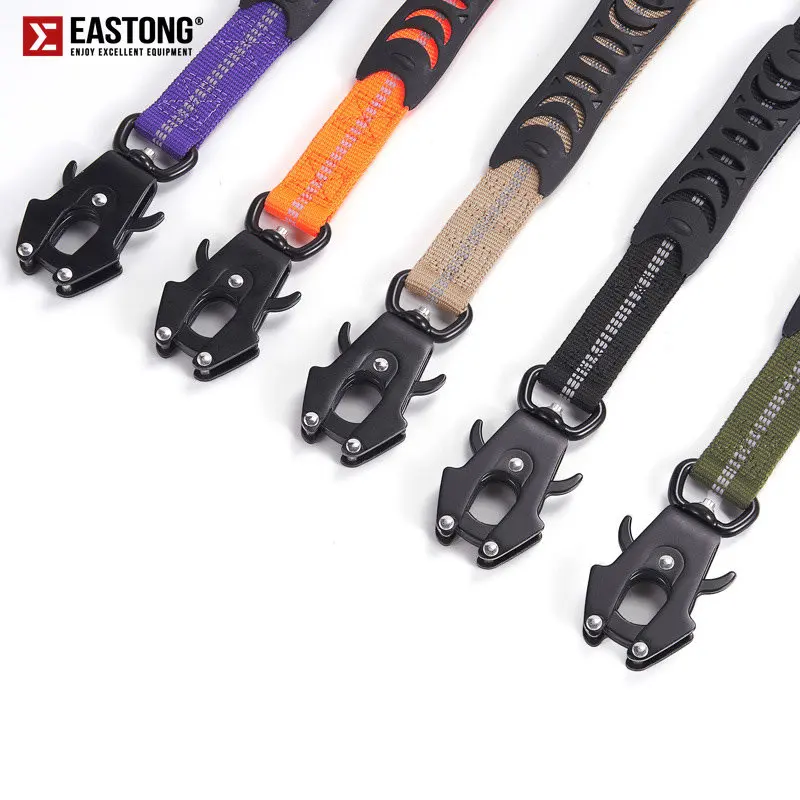 Robuste Hundeleine mit elastischem Bungee für mittelgroße und große Hunde – Stoßdämpfung und Sicherheitsclip im Lieferumfang enthalten – Detail 1