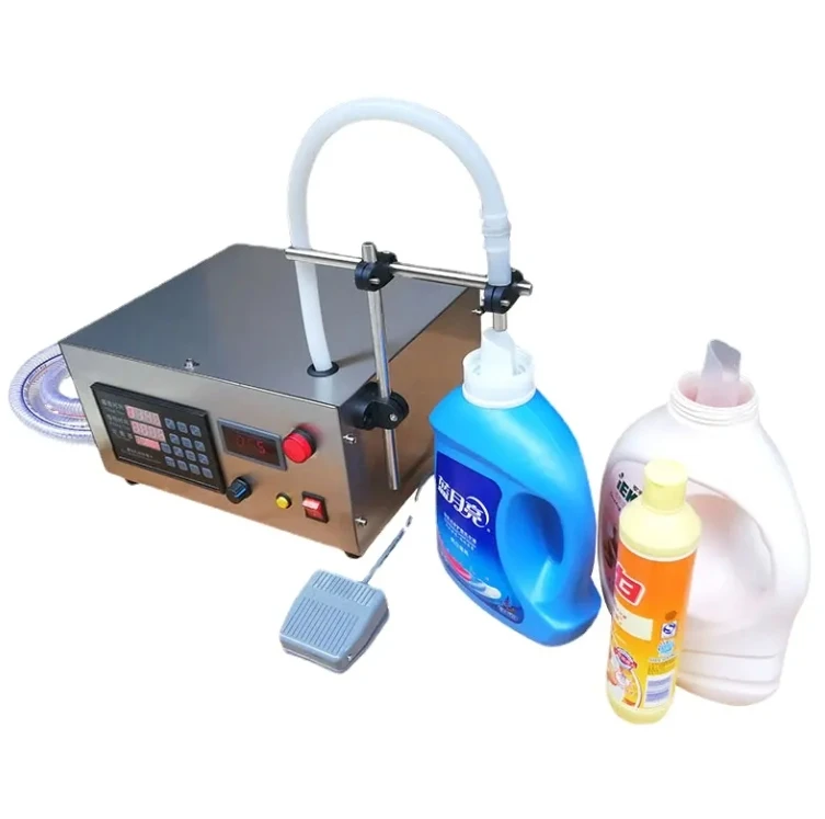 Semi-Automatic Quantitative Liquid Filling Machine for Detergent Liquid Soap Bottled Water  Filling