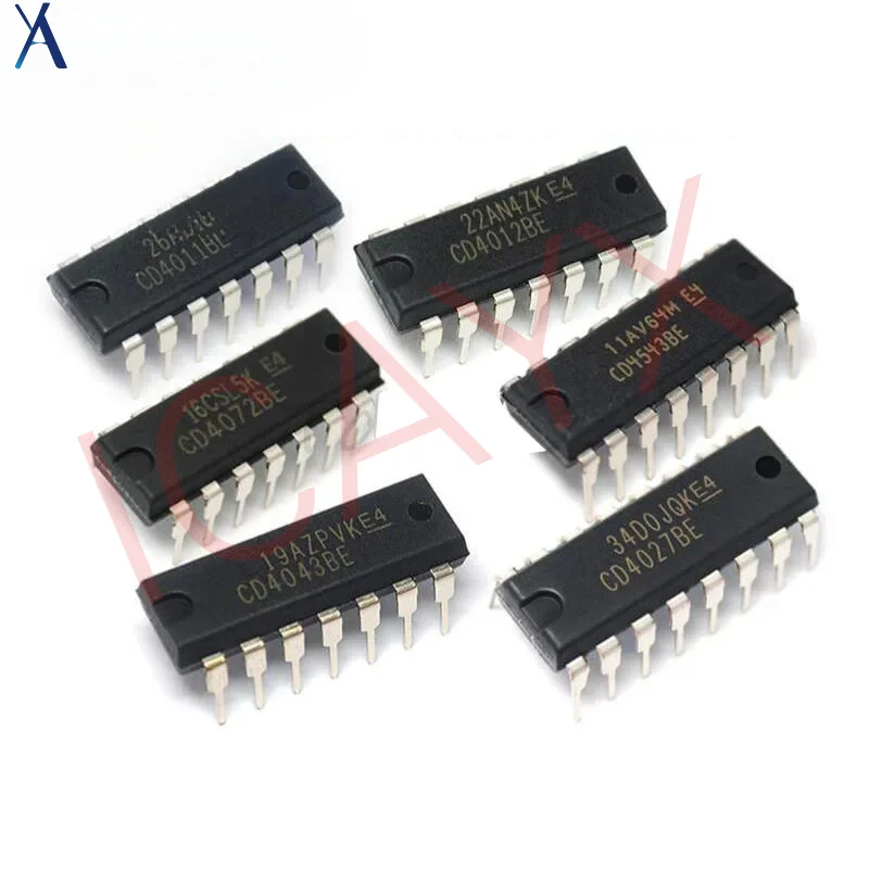 

10PCS CD4001 CD4011 CD4013 CD4017 CD4040 CD4046 CD4047 CD4049 CD4051 CD4052 CD4053 CD4066 CD4067 CD4069 DIP14/16 Logic Chip New