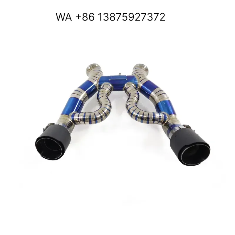 Wmwmnu for ING Titanium Catback Exhaust System for 2014-up 650S 675LT 3.6T V8 Car Exhaust Pipe