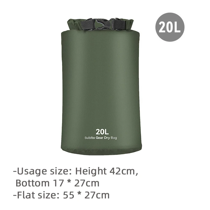 Wasserdichter Packsack 3L/5L/12L/20L/35L Ultraleichte Driften Schwimmen Aufbewahrungstasche Outdoor Camping Bootfahren Wandern Rafting Tasche