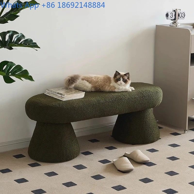 

Creative Bedside Stool Bedroom Bedside Sofa Stool Home Shoe Changing Master Bedroom Stool Makeup Light Luxury