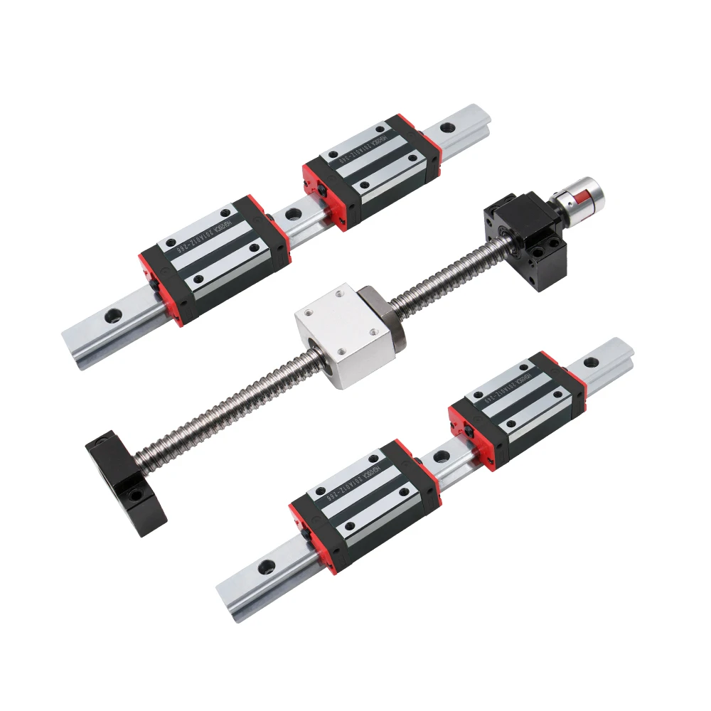 HLTNC Linear Guide Rail With Slide Block Hgr15 Hgr20 Hgr25 Hgr30 Curved 1000mm 2000mm 3000mm Linear Motion Guide Way  Linear Kit