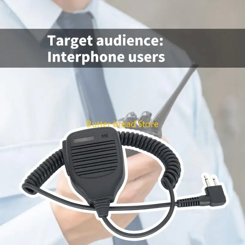 W89C Plastic Microphone Flat Handheld Mic Designs Ergonomic for CP160 EP450