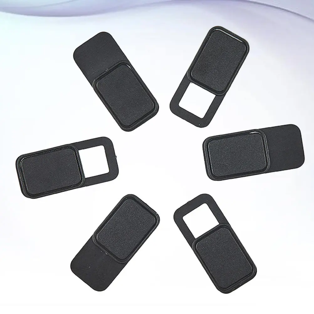 6 Stück Webcam-Abdeckungen aus Metall, ovaler Schieber, Sichtschutz, für Laptop, Tablet, Smartphone, Sicherheit, Anti-Überwachungsaufkleber