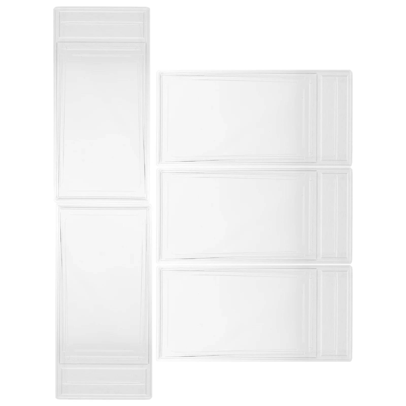 

5Pcs Game Card Display Case Double-Sided Transparent Hard Plastic Protector for Baseball Trading Sports Cards