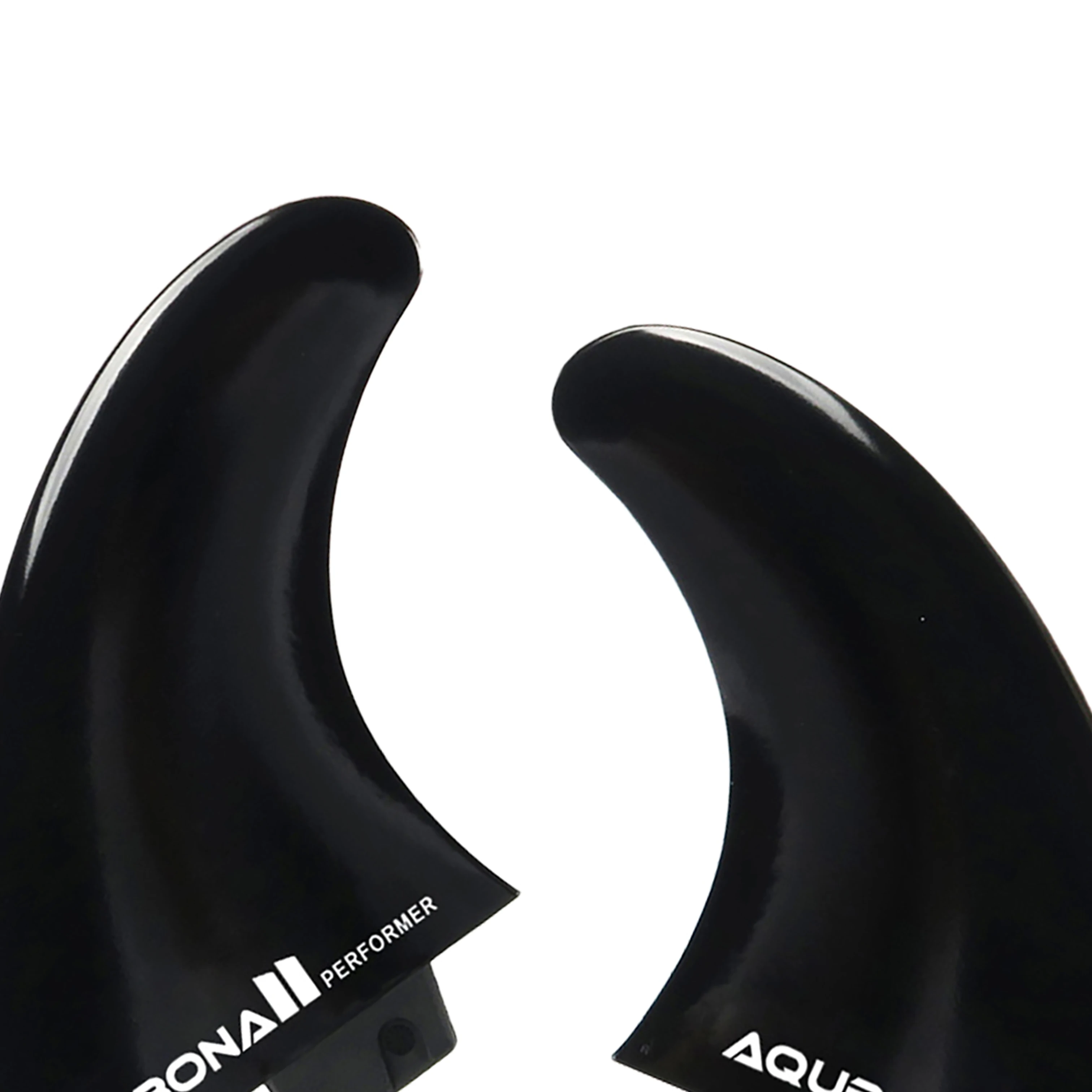 Image 7: Ailerons de planche de surf en polymère renforcé de fibre de verre, double languette, 2/3/4/5 ailerons, bleu/noir (sans boîte à ailerons)