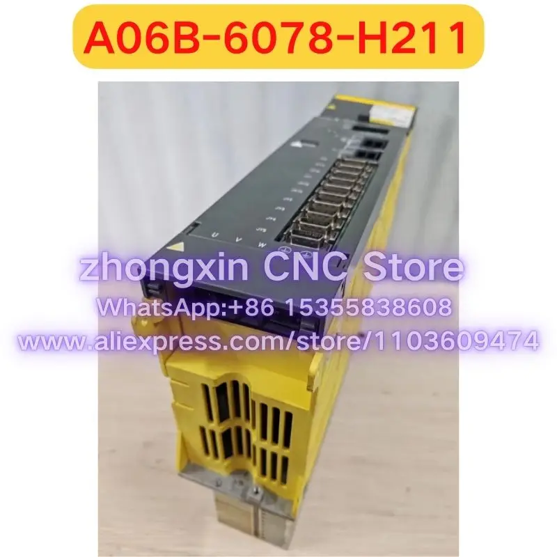Second-hand A06B-6078-H211 servo drive Functional test OK Fast delivery