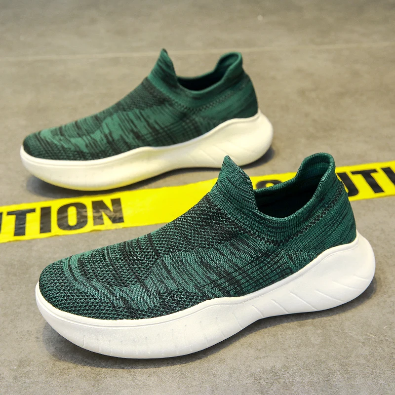 

Мужская прогулочная обувь, новинка 2023 года, легкая износостойкая спортивная обувь с дышащей сеткой и рукавами для отдыха, кроссовки для поездок на работу