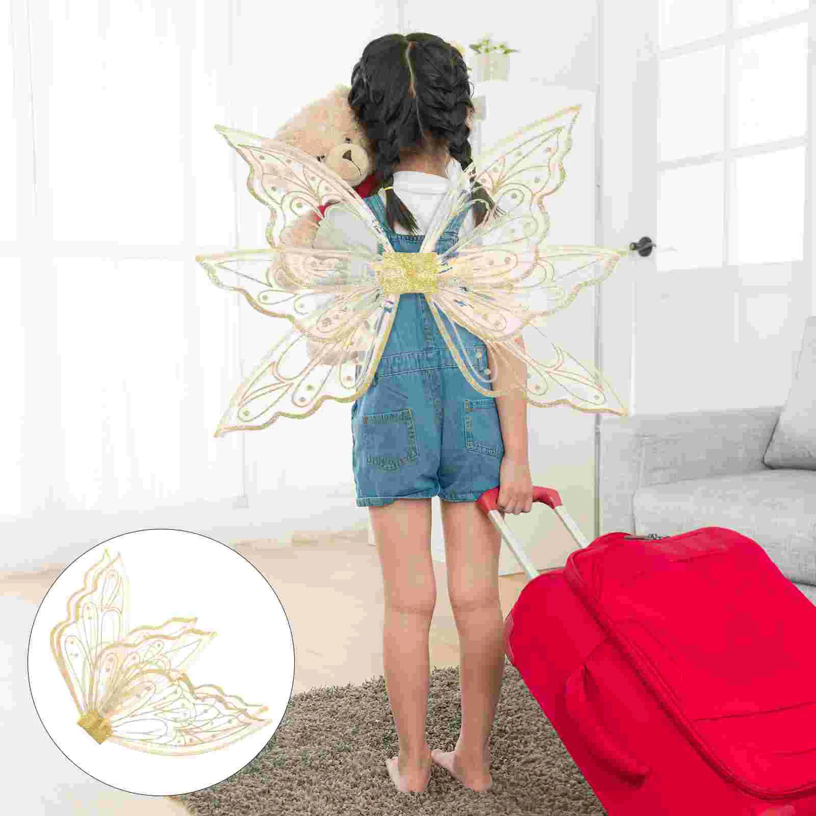 

Party Wings Angel Adult Kids Fairy Elf Girls Fairies Supplies Performance Props 6000X5000X200CM Women Child