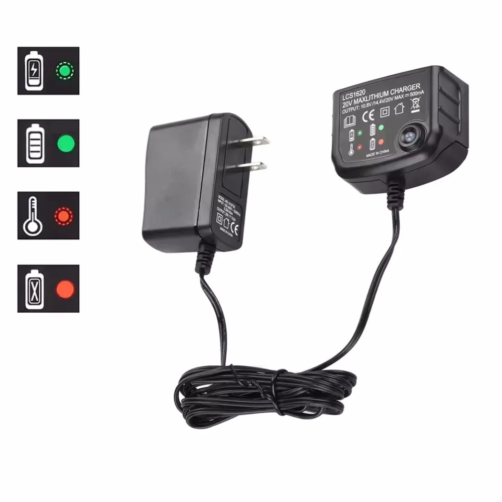 

For BLACK & DECKER Lithium Battery Charger LBXR20 LCS1620 20V for LB20 LBX20 LBX4020 LB2X4020 Electric Drill Battery Tools