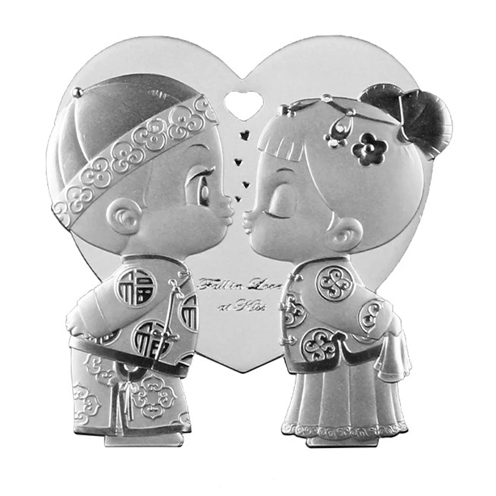 2021-2022 Niue Issues Fall in Love at Kiss Commemorative Silver Coin Valentine's Gift For Collection