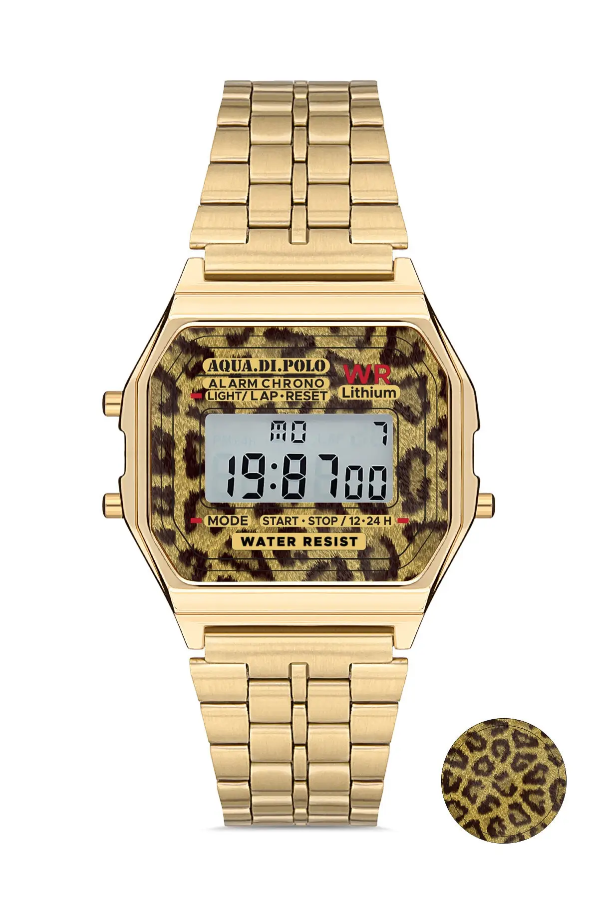 

Unisex Gold Retro Leopard Digital Wrist watch Apwa064701