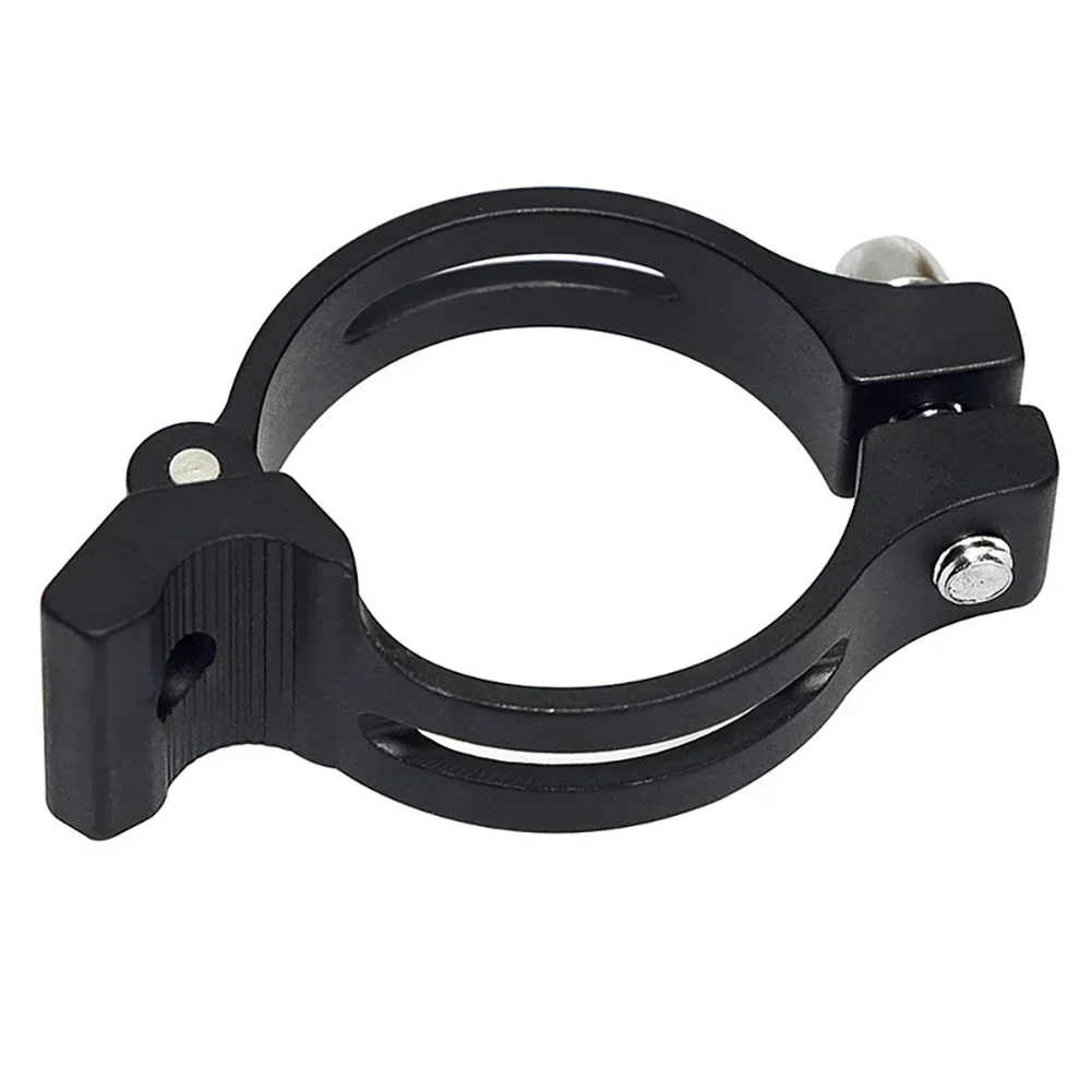 1pc Front Derailleur Snap Ring Gear Front Derailleur Clamp 31.8/34.9mm Adjustable Front Derailleur Adapter Clip Accessories