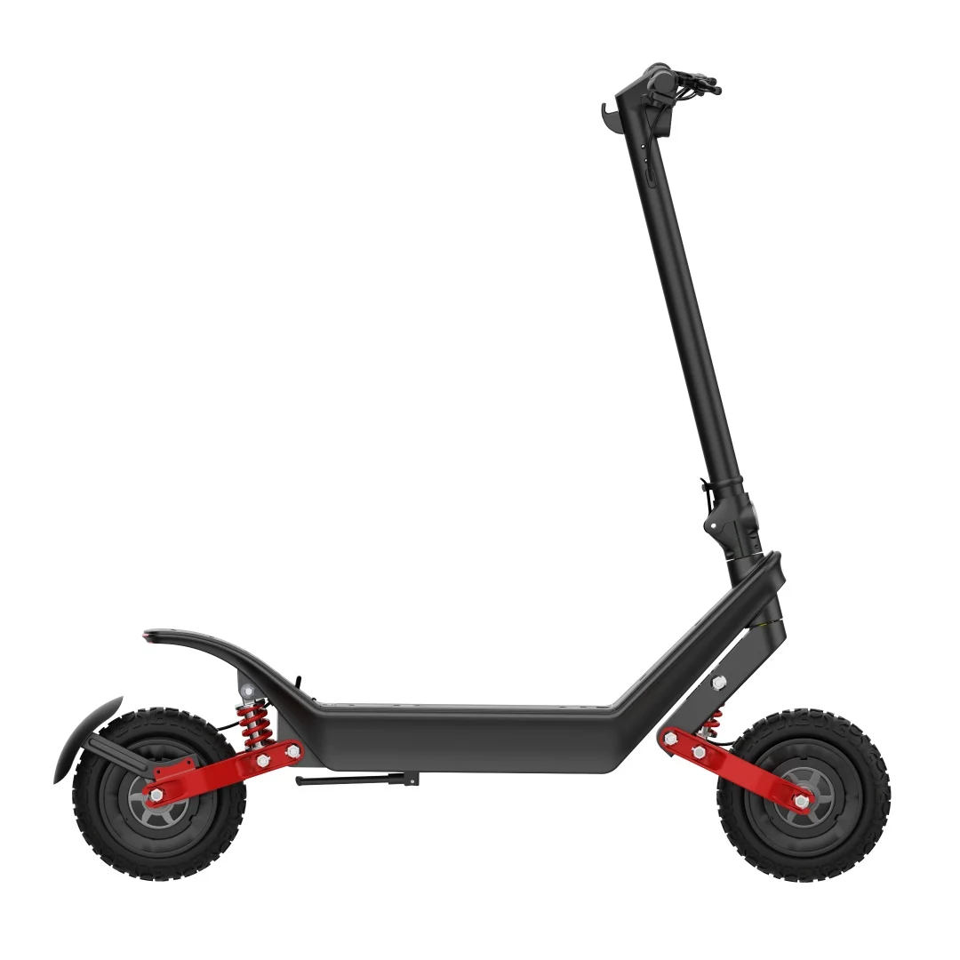 HX-X10L elektrische scooter, elektrische scooter voor volwassenen met uitneembare lithiumbatterij, 48V 18,2Ah batterij, 11 inch banden, inklapbare elektrische scooter voor woon-werkverkeer.