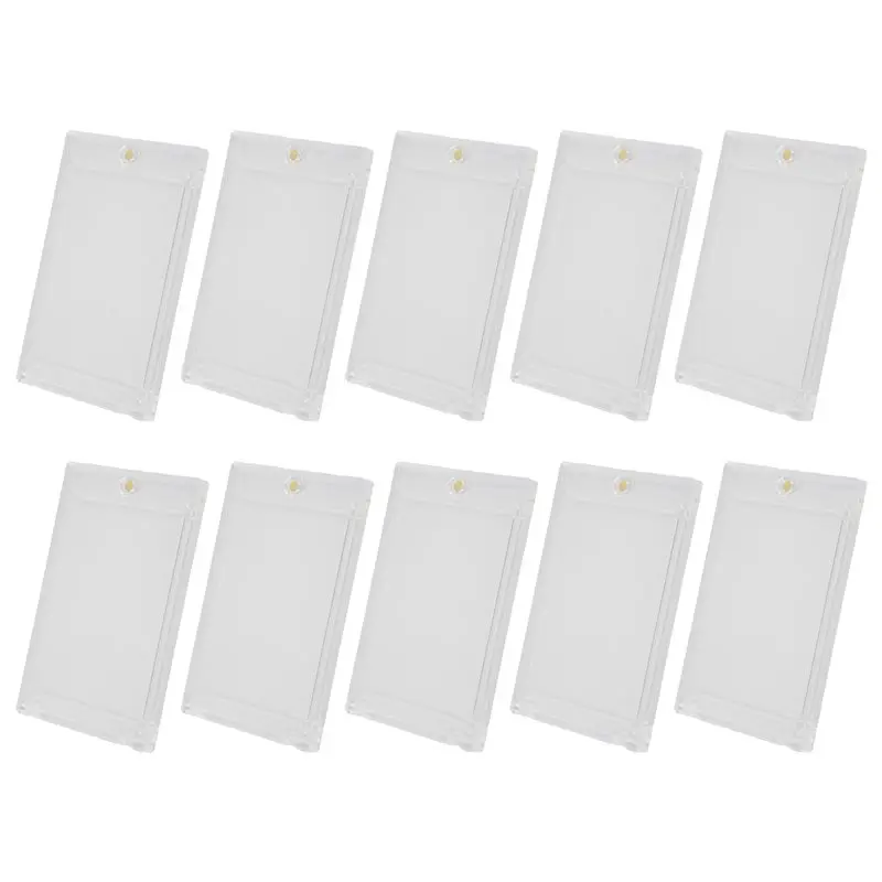 

2025 Trend 10Pcs 35PT Hard Magnetic Card Holder For Idol Photo Cards Protector Sports Trading Card Toploaders Display Case