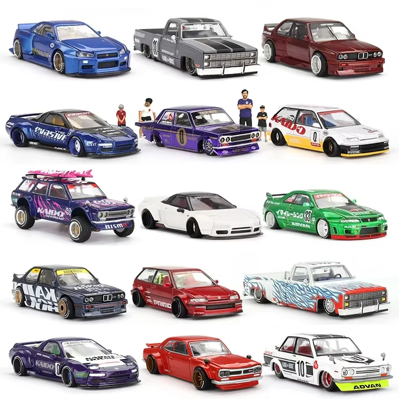 PreSale 1:64 MINIGT Kaido House M3 E30 GTR R34 Carbon 510 NSX CIVIC Wagon 240Z Diecast Car Model Kaido House