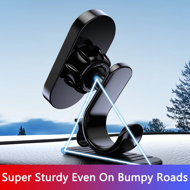 Adjustable Magnetic Car Phone Holder Magnet Mount Mobile Cell Phone Stand GPS Support For Smartphones 360 Degree Rotation image 6