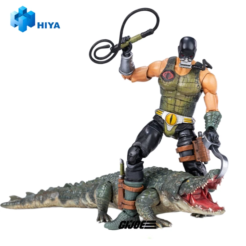 Original HIYA EXQUISITE MINI G.I.Joe Croc Master & Fiona 1/18 Action Figure Toy Gift Model Collection Hobby