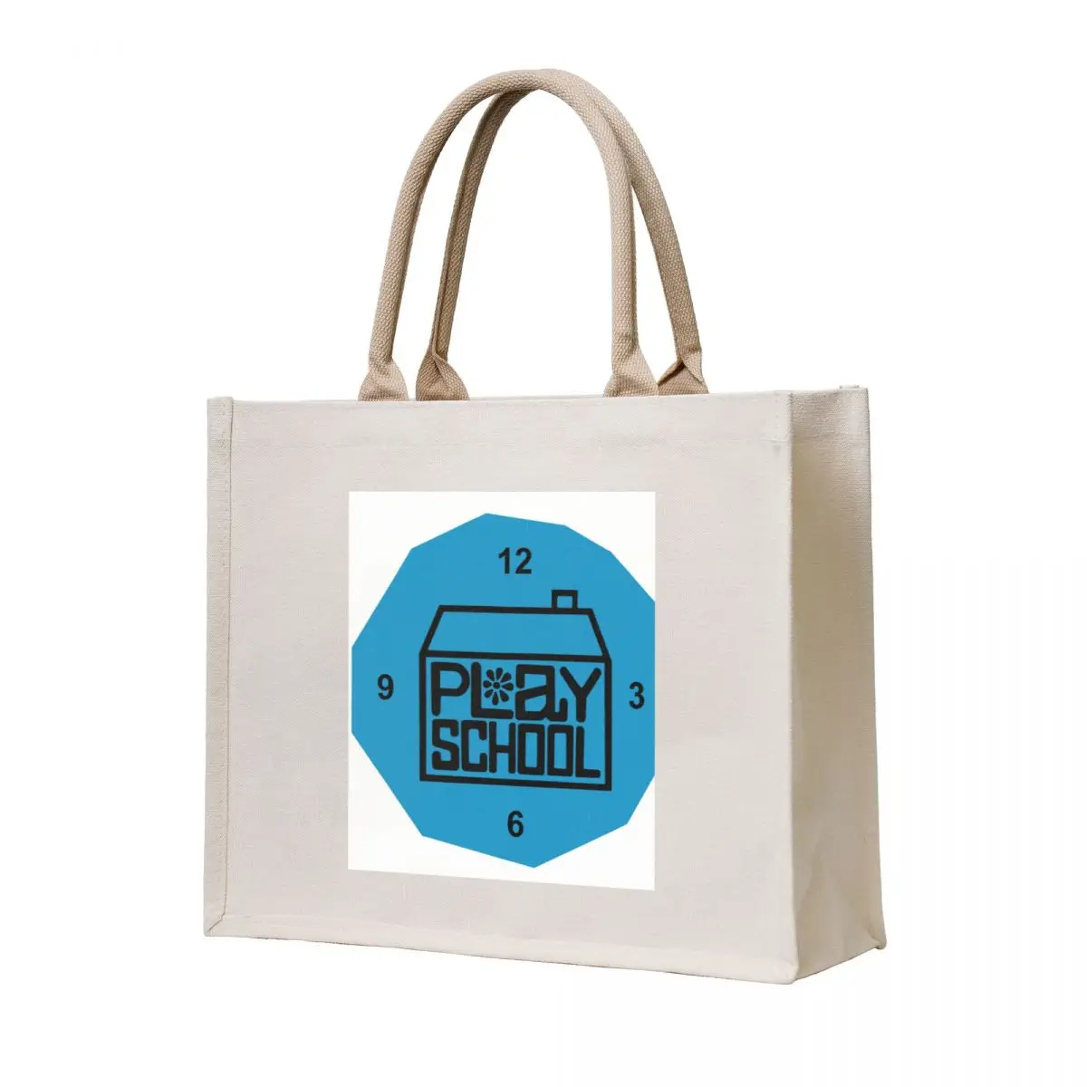 

PLAY SCHOOL CLOCK Tote Bag Women's shopper bag Portable shopping bag Women's shopper