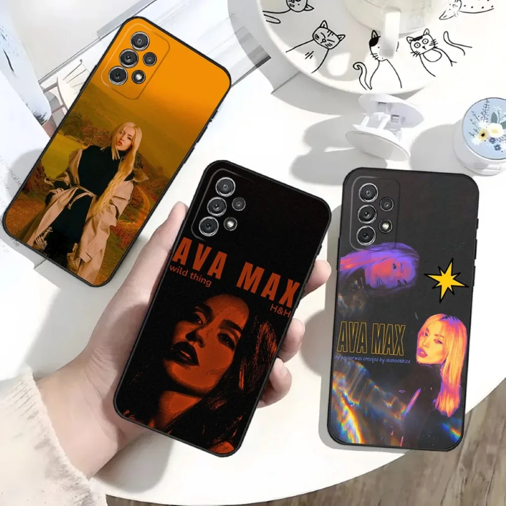 

Pop Singer A-Ava Max Phone Case For Samsung S25,S24,S21,S22,S23,S30,Ultra,S20,Plus,Fe,Lite,Note,10 Black Soft Shell