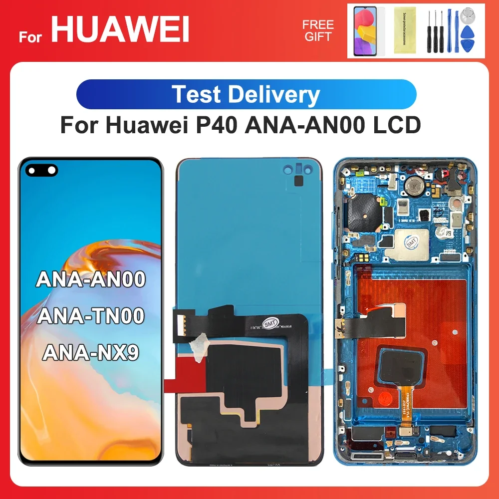 

For HUAWEI P40 6.1''For ANA-AN00 ANA-TN00 ANA-NX9 ANA-LX4 LCD Display Touch Screen Digitizer Assembly Replacement