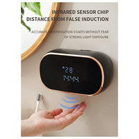 ABLK Sensor Soap Dispenser Automatic Foaming Hand Wash Dispenser Wall Mount Liquid Soap Dispenser for Bathroom Kitchen White
