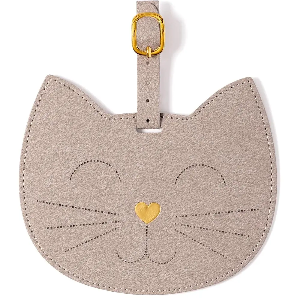 

Free ShippingWomens Luggage Tag - Cute Suitcase Identifiers Leather Luggage Tags with Strap and Secure Info Card Pocket, Size On
