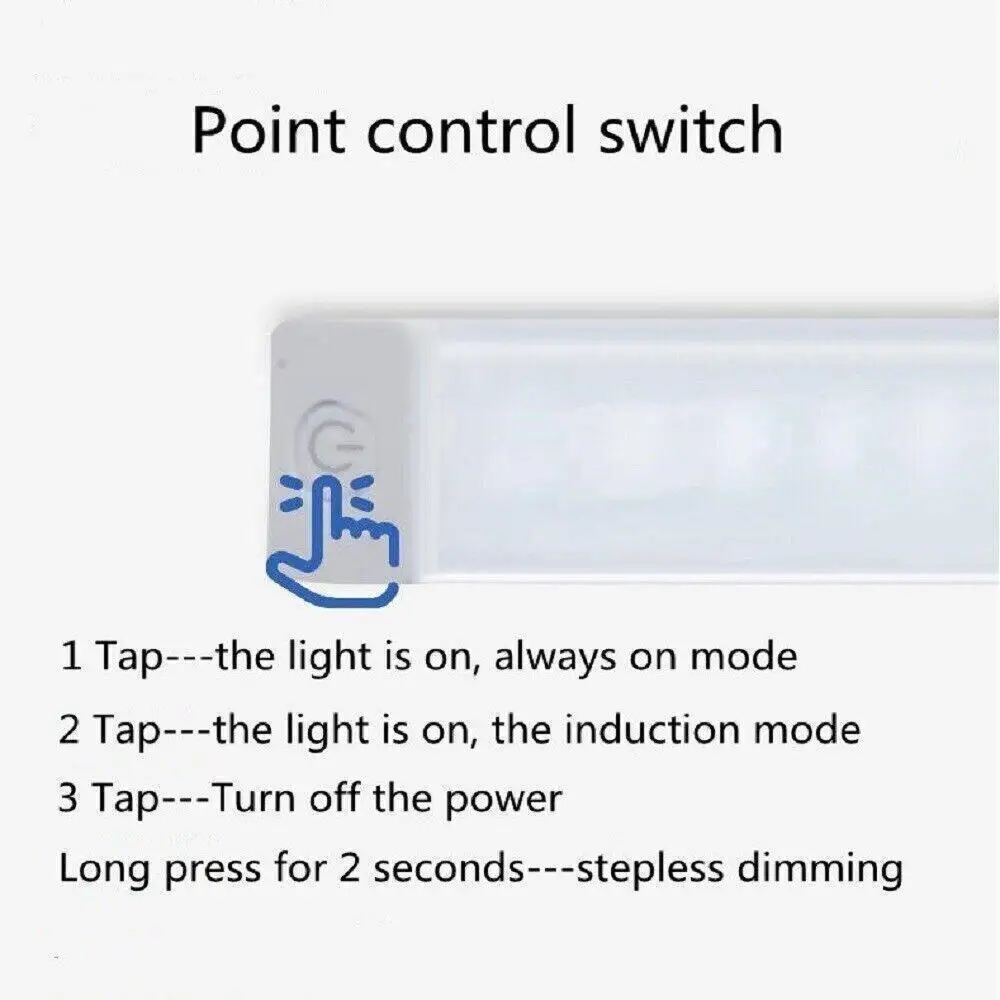 Motion Sensor Light Wireless LED Night Light For Kitchen Cabinet Wardrobe Lamp Staircase Backlight USB Charging Smart Lights