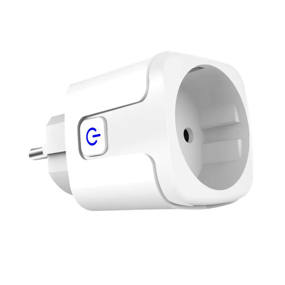 

WiFi with App Control Eu Plug White Wireless Remote Timing Outlet for Appliances Energy Saving Smart Control