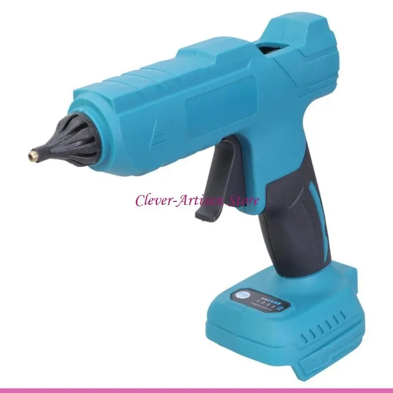 E06B مسدسات الغراء الساخن اللاسلكية المريحة 21 فولت مسدسات تسخين سريع للحرارة 11 مللي متر العصي الغراء متوافق مع مهام الإصلاح