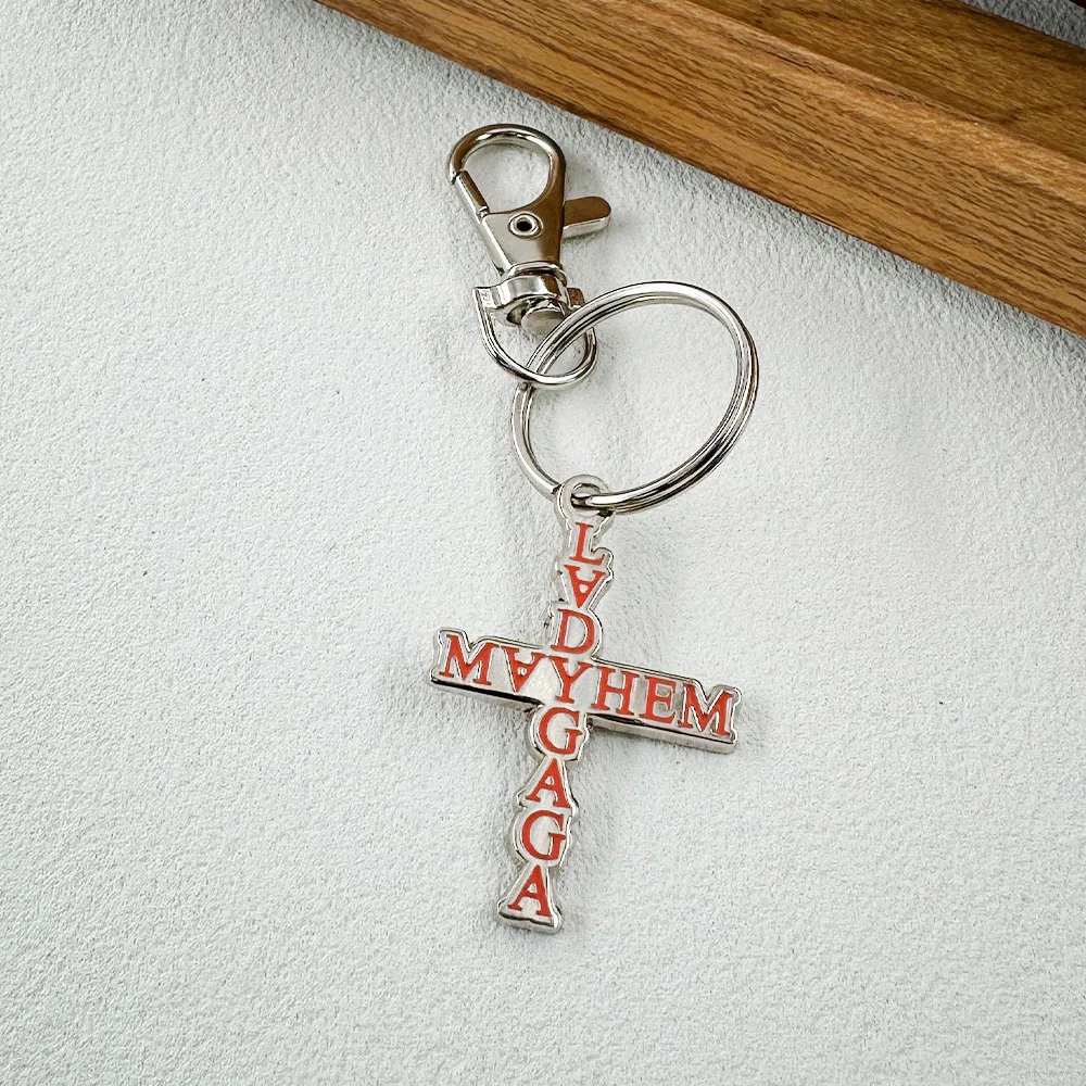 Music Album Mayhem Keychain Creative Letter Pendant Keyring Pop Music Artist Merchandise Accessories Fan and Music Lover Gift