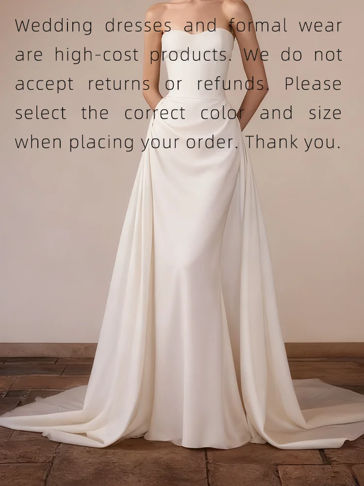 Classique chérie sans manches détachable Train sirène mariée robes de mariée robes de mariée personnalisées