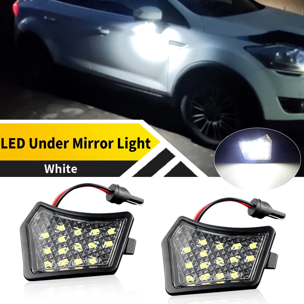 

2 шт., 12 В, белый светодиодный передний светильник под зеркалом для Volvo C30 2006-2013 C70 2006-2013 S40 2004-2012 S60 2004-2016