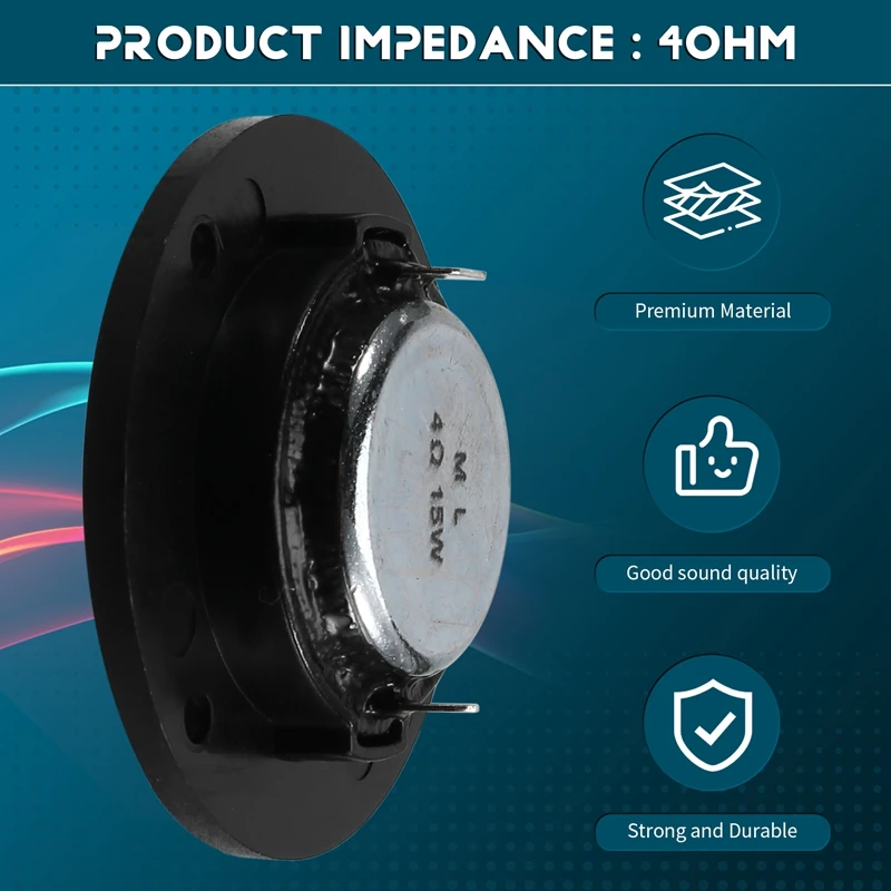 Conjunto de alto-falantes de tweeter para carro de 2 polegadas-52Mm-4OHM-20W-Alta performance-Car-Modificação de áudio